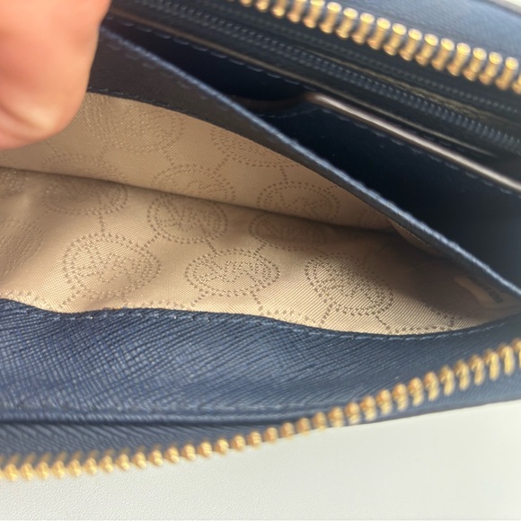 Michael Kors Navy Wristlet Wallet - Picture 7 of 10